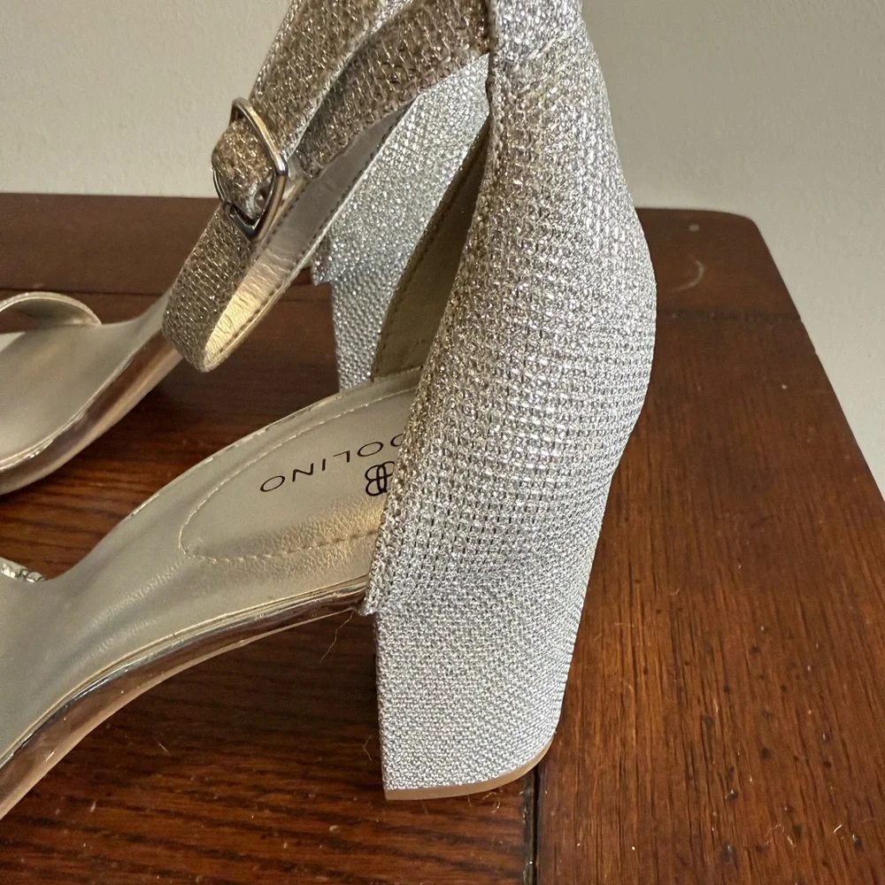 Bandilino Silver Block Heel Sandals New‎ 8.5